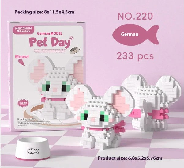 Charming Pet Buildable Figurines
