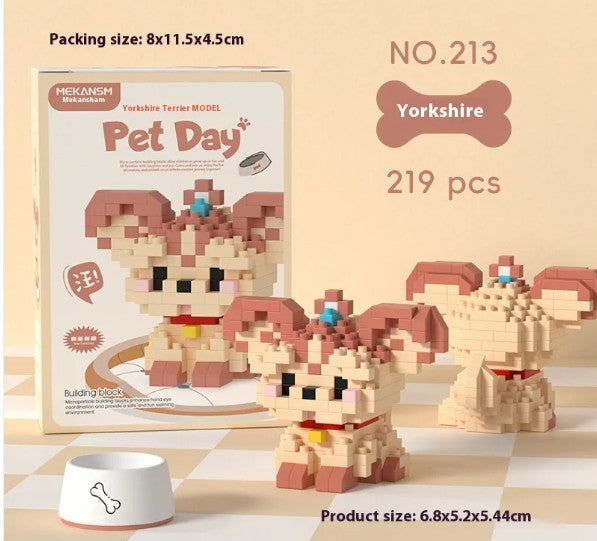 Charming Pet Buildable Figurines