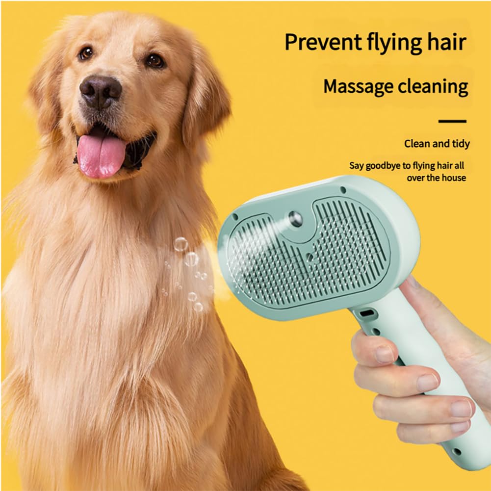 Chevaroo 3-in-1 Steam Brush – Steam, Deshed & Self-Clean Grooming Tool