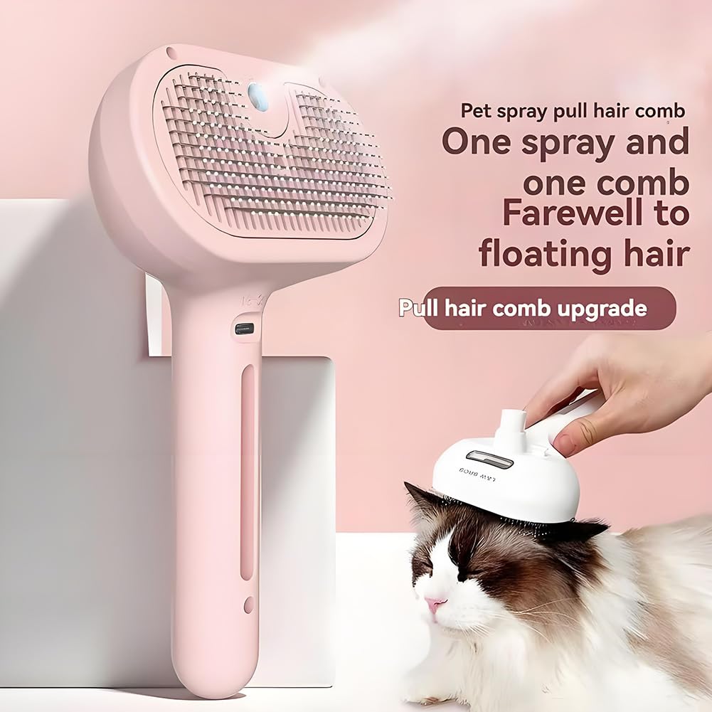 Chevaroo 3-in-1 Steam Brush – Steam, Deshed & Self-Clean Grooming Tool
