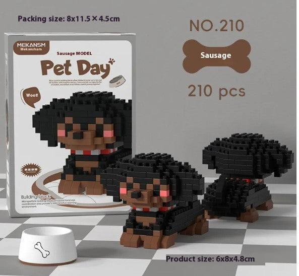 Charming Pet Buildable Figurines