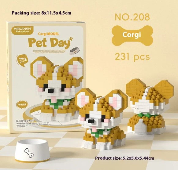 Charming Pet Buildable Figurines