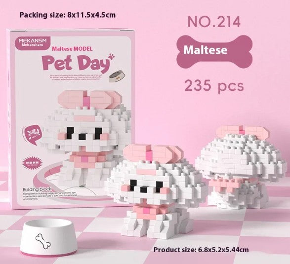 Charming Pet Buildable Figurines
