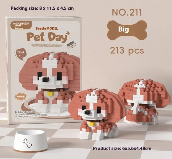 Charming Pet Buildable Figurines