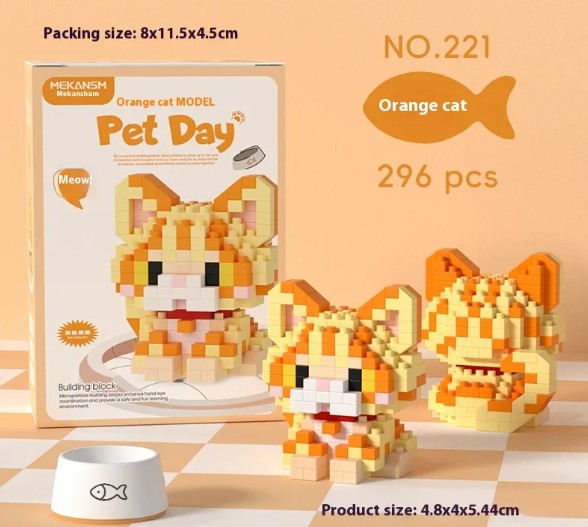 Charming Pet Buildable Figurines