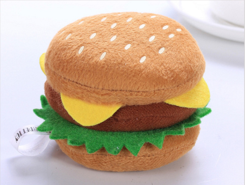 Charming Burger Plush Pet Toy