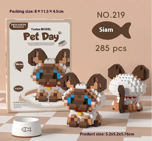 Charming Pet Buildable Figurines