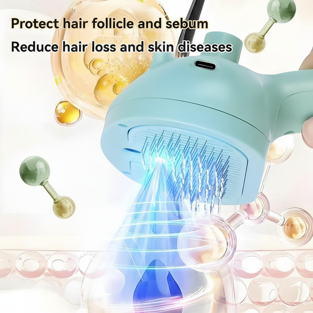 Green Pet Grooming Brush - Matched to Image 1